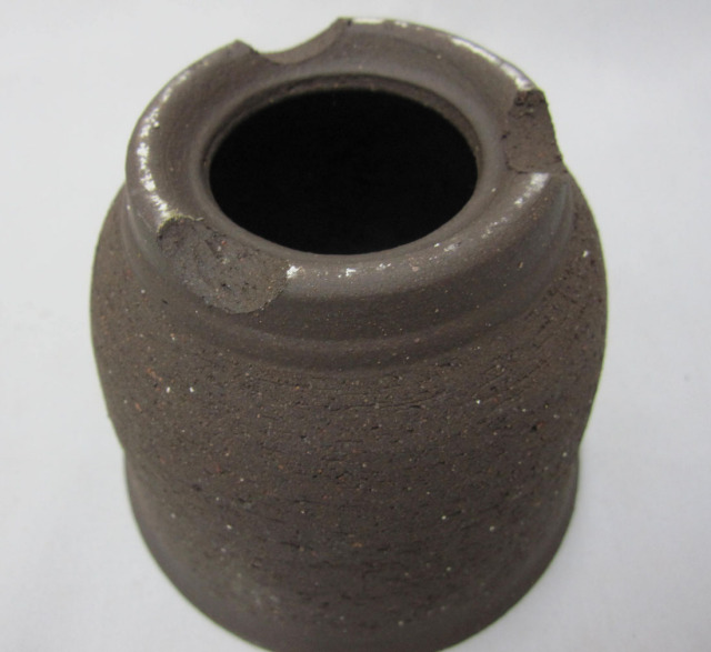 山草鉢 生地焼 砂入り 3.5号