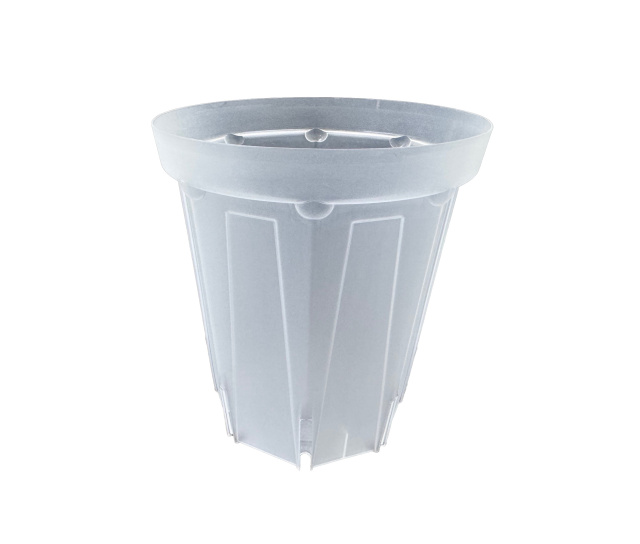 ネガミエル 半透明スリット鉢 プラ鉢 15cm ロングタイプ 4号10個