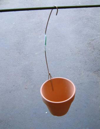 ステンレス駄鉢掛け　53ｃｍ　太　6号鉢用　10本