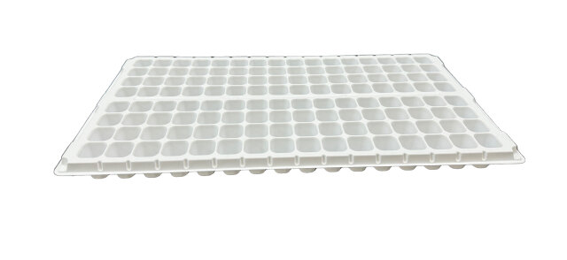 セルトレーPP　128穴　白　角穴（US・インチタイプ）　アンドウケミカル