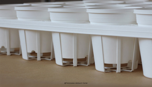 プラ鉢　A-30　白　24個セット + 専用トレー　PMT-24白（ホワイト）　付き