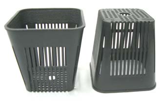 穴鉢 穴メッシュ鉢　7.8cm　10個　マジカルポット90　気化熱で冷やすプラ鉢　蘭　イチゴに