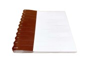 貼りラベル（第3世代）　50シート（500枚）茶色(ブラウン）　15ｘ160ｍｍ　ミシン目あり/　ネコポス便可