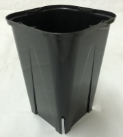 EGスリット鉢  10.5ｃｍ　3.5号 黒　角型　ロングタイプ　10個セット　EG-105L