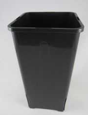 EGスリット鉢 EG-135L  13.5cm  4.5号  黒　ロングタイプ　10個セット