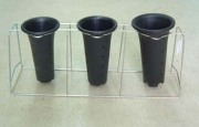 寒蘭専用　蘭掛け　4.5-5.5号用　3個掛け　寒蘭　掛  63x17x24.3cm(H)
