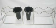 蘭掛け　3.0-3.5号用　5個掛け　3号プラ鉢ロング対応 63.3x13.4x19.2cm(H)