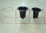 万年青掛け　5号用　3個掛け 63x17.3x18cm(H)