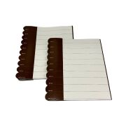 貼りラベル 100シート(1000枚) 茶色(ブラウン) 20ｘ180ｍｍ/ネコポス便可