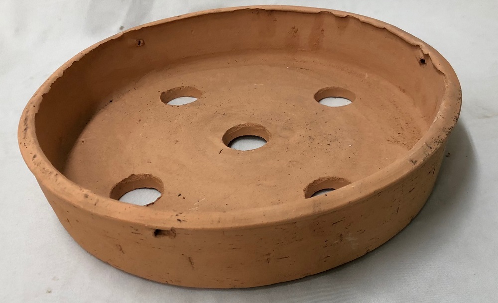 素焼き鉢　皿鉢　10号　手作り品