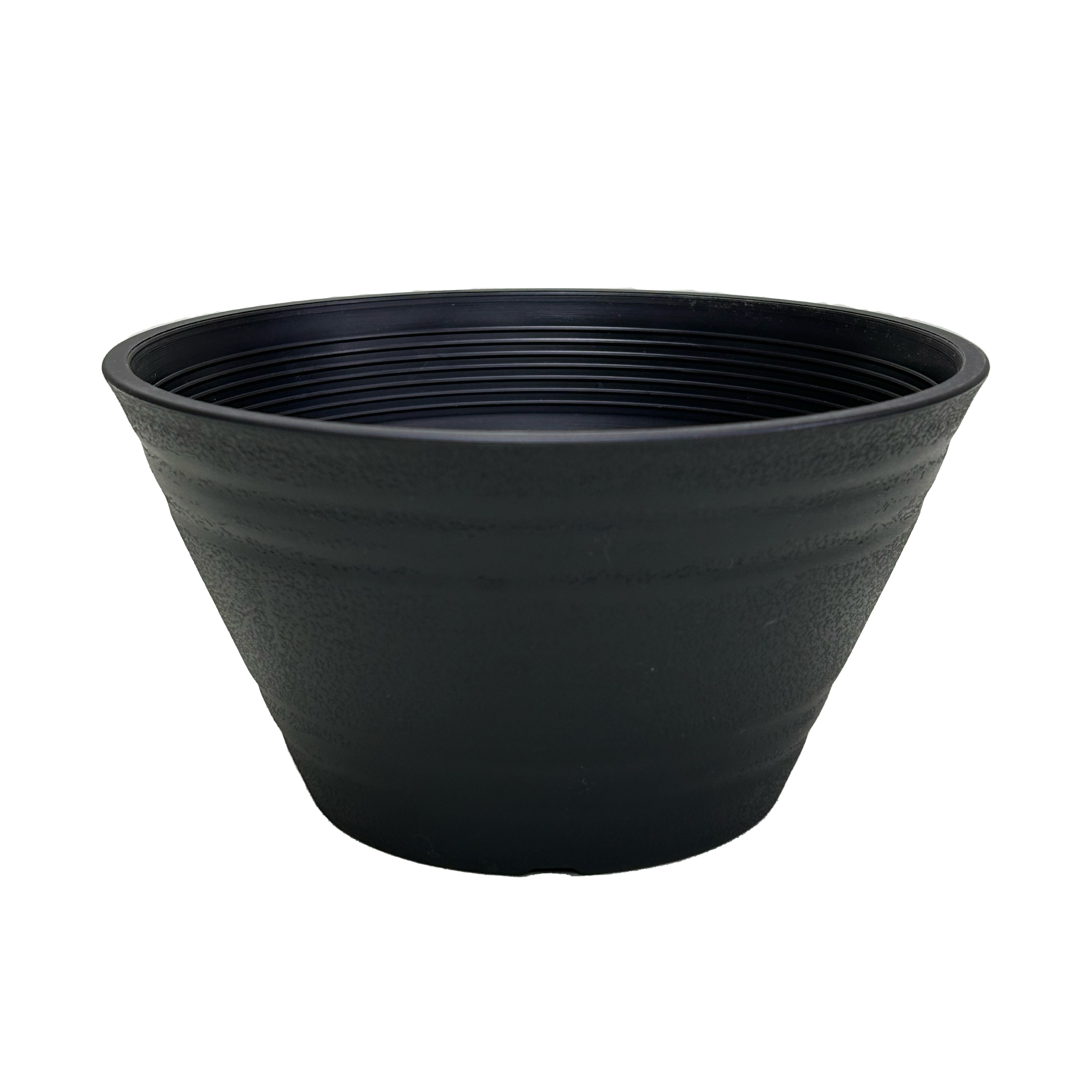 セラアート　平鉢　18号（約18cm） 黒（ブラック)　5個セット　プラ鉢