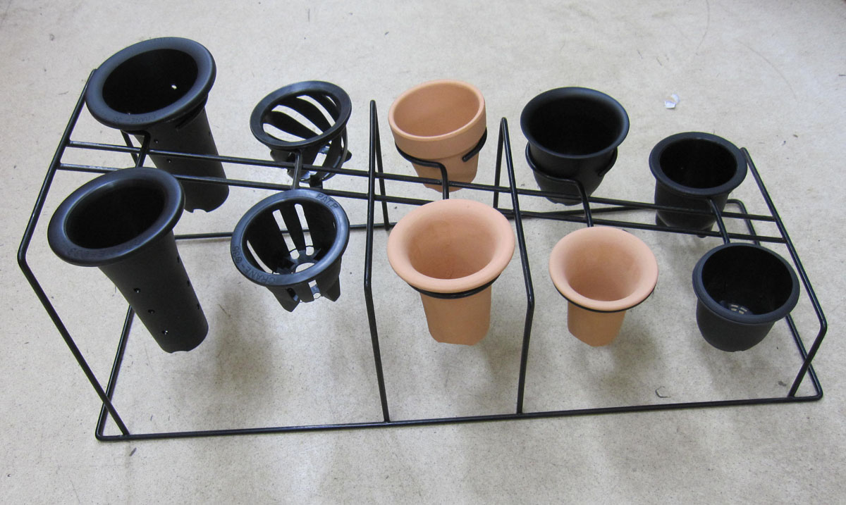 富貴蘭用　置き掛け枠　10個掛け　黒　フリーサイズ