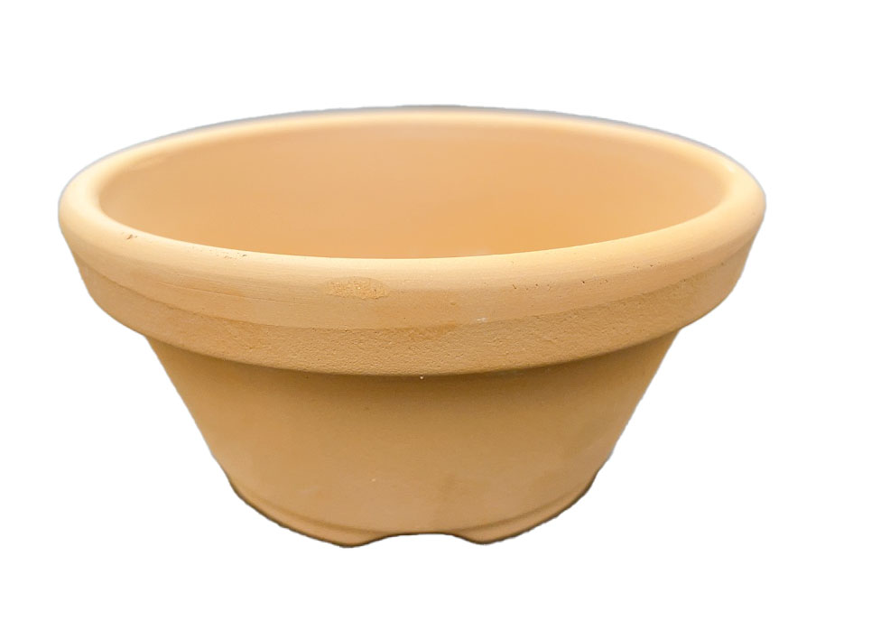 素焼き鉢　浅鉢（平鉢）マシン造り　3.5号　1枚