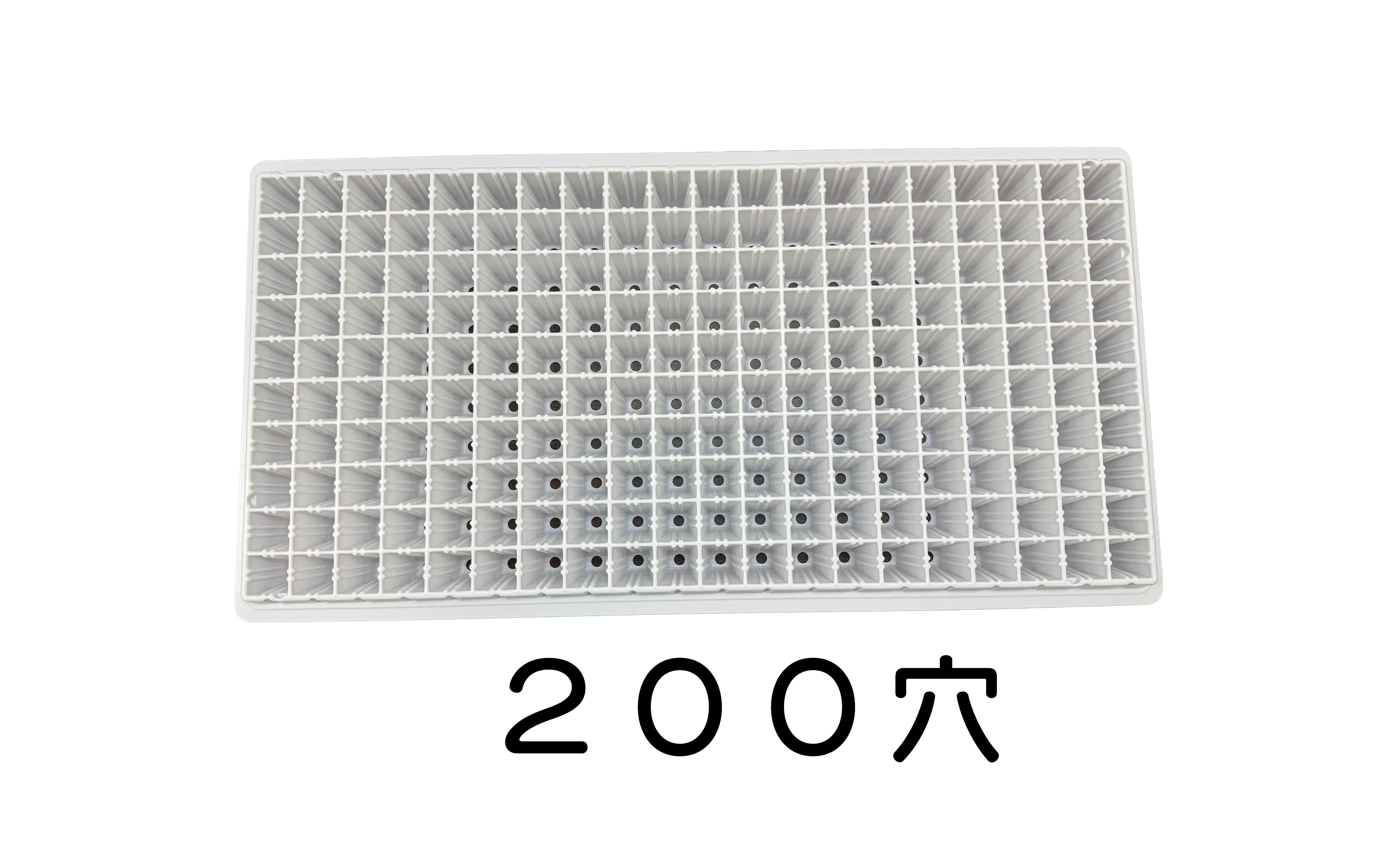 タキイ　根巻防止トレー　白（ホワイト）ワンウェイセルトレー　プラグトレー セルトレー　200穴  1枚　種まき さし芽