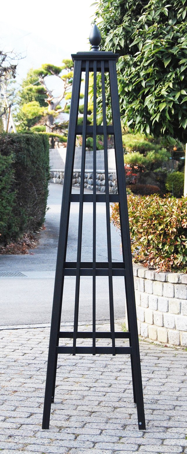 木製オベリスク ピラミッドタイプ 「ダイヤモンド」サイズ：WL