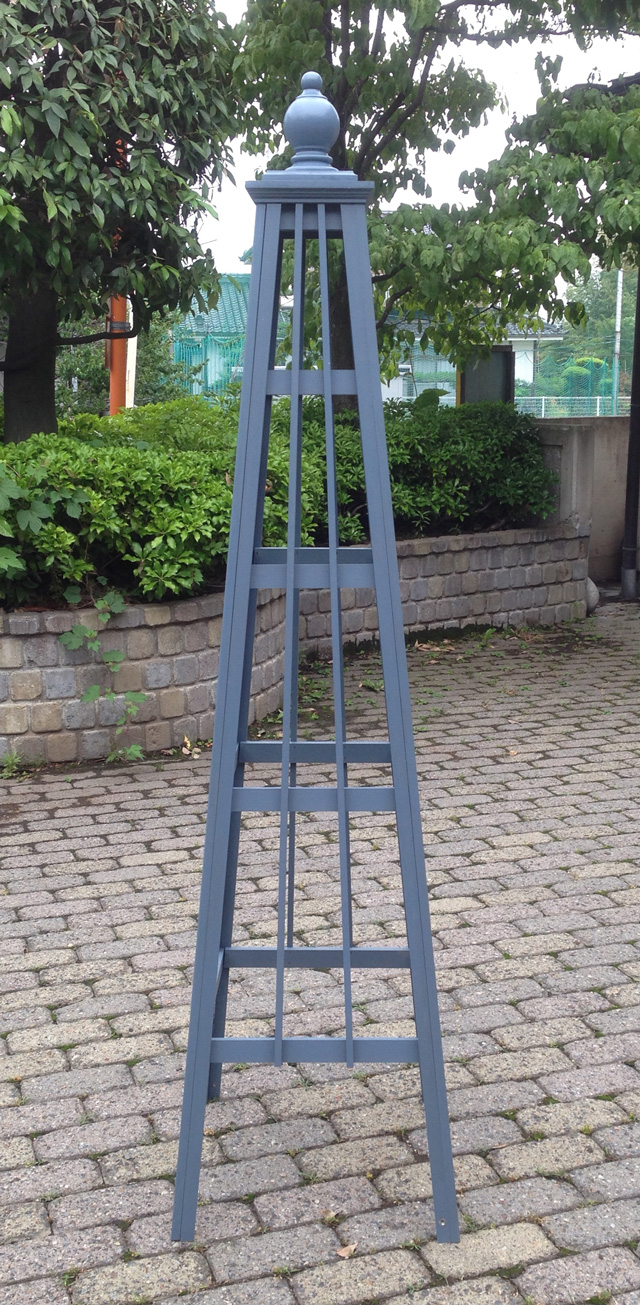 木製オベリスク ピラミッドタイプ 「リーフ」サイズ：WM（高さ168cm