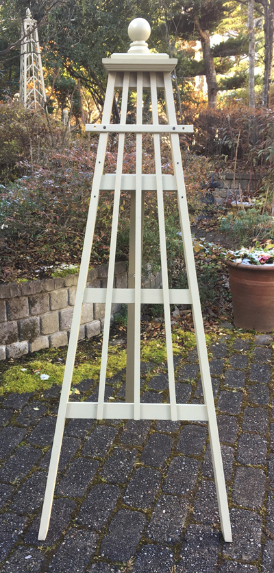 木製ハンギングスタンド イーゼルタイプ ロッド３ サイズl 高さ１２７cm 幅５０cm 奥行き６０cm