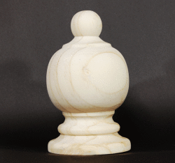 木製フィニアル　オベリスク用　「オリエンタル」サイズ：高さ13.5cm　幅8cm