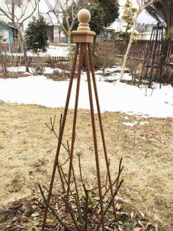簡単オベリスクキット （Sタイプ, ボールデザイン,支柱長さ150cm）