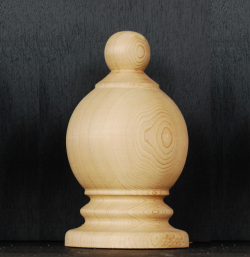 WRC材 フィニアル　オベリスク用　「オリエンタル」サイズ：高さ13.5cm　幅8cm