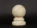 木製フィニアル　オベリスク用　「ボール」サイズ：高さ9cm　幅６cm