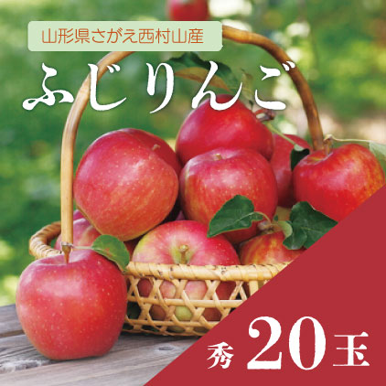 【予約販売】ふじりんご秀　5キロ【20玉】(11月中旬より発送)