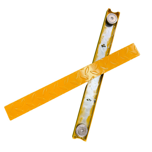 敷鉄板用車輪止め アイアンストッパー ２本セット (磁石２個付属／本)  AR-2505  アラオ