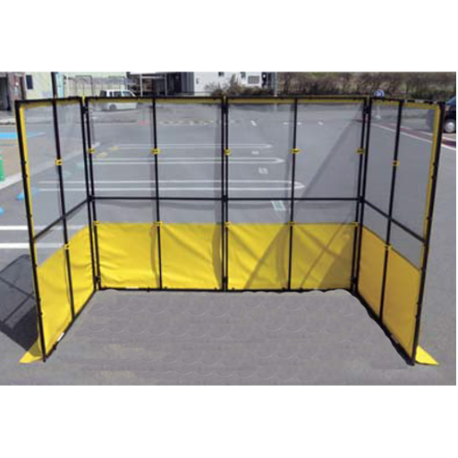 折りたたみ式飛散防止ネット 本体セット IS115B H1.5ｍタイプ アイデア・サポート[個人宅宅配不可]