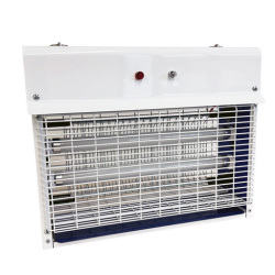 電撃 ecoムシ殺虫器シリーズ　ムシ殺虫器(光センサー)20W  PC-020N  プロモート ［個人宅宅配不可］