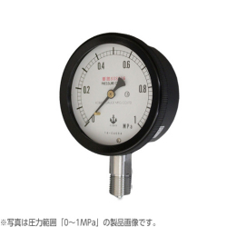 木幡計器製作所 樹脂密閉型要部SUS圧力計 真空計 φ100 SUS-AU 1／2 100 -0.1 - 0MPa
