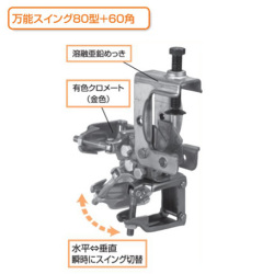 KS万能スイング 80型＋60角 1302410 10個入 国元商会