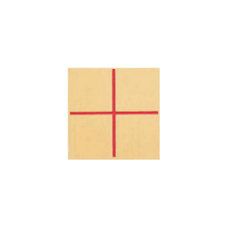 カクマル 境界用標示板 真鍮製 貼付タイプ B40C 40×40×2