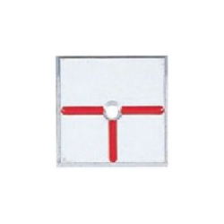 カクペタ付きアルミプレート半T字 1穴  50×50×4mm  A50E1KAKUP  カクマル