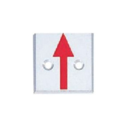 カクペタ付きアルミプレート横矢 2穴  50×50×4mm  A50A2KAKUP  カクマル