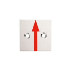 ステンレス境界プレート 横矢 2穴40角  40×40×2mm  S40A2  カクマル