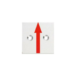 アルミ製境界プレート 横矢 2穴 35角  35×35×2mm  RAP35221  カクマル