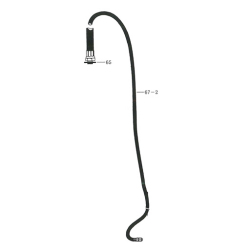NK-スプレヤー部品 67-2 ホース両端金具付2m（65 ガスケット付）