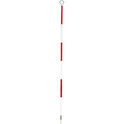 精密ピンポール 60cm φ9mm 赤白 二段石突付 WSP-60IS 大平産業