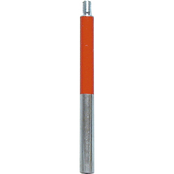 精密ピンポール 接続用 10cm φ9mm シルバー生地、赤色印刷 SPP-10 大平産業