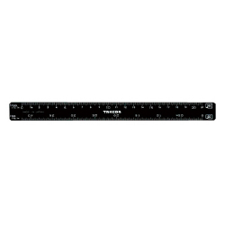 A列用 コピー三角スケール 15cm 黒 27-0780