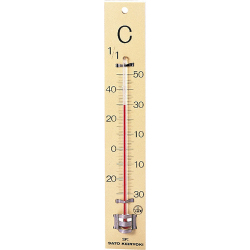板付温度計 252mm -30~50℃ 1510-00