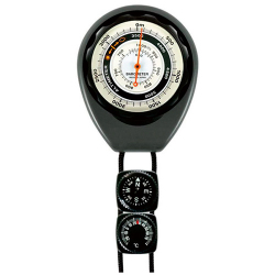 コンパス/サーモ付高度計 高度0~5000m、気圧620~1024hPa 630