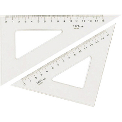 タクト三角定規 目盛付 180mm 厚さ2.0mm 目盛150mm 18SG