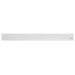 方眼直定規 5mm目 アクリル製 45cm 幅44mm 厚さ3mm No.15-516