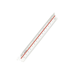 三角スケール 一般向 15cm ポケット型 プラスチック製 No.16-151
