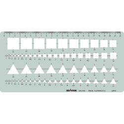 テンプレート 三角・四角定規 No.31-E104