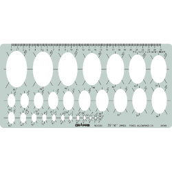 テンプレート 楕円定規 アイソメトリック用 小 No.31-E203