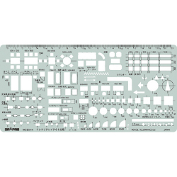 テンプレート インテリアレイアウト定規1:100 No.31-E501Ｎ