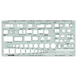 テンプレート インテリアレイアウト定規 1:50B No.31-E506