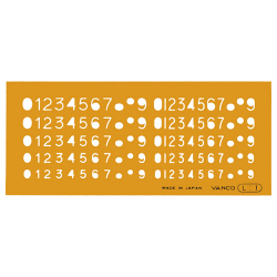 テンプレート 数字 L-1